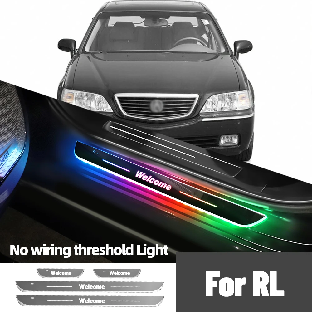 

For Acura RL 1996-2006 2001 2002 2003 2004 2005 Car Door Sill Light Customized Logo LED Welcome Threshold Pedal Lamp Accessories