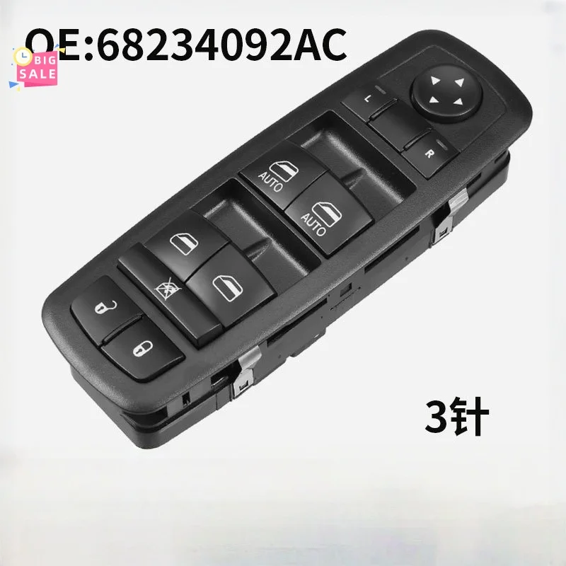 

68234092AC Front Left Driver Side Power Window Switch for Chrysler Pacifica