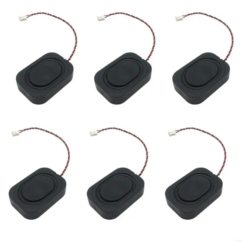 

J1HD 6Pcs 8Ω 2W Speaker Rectangle Small Cavity Horn for Notebook Computer Box Repair