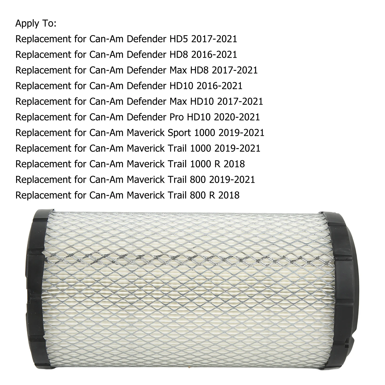 ATV Air Filter ABS Shell 715900394 Replacement for Can-Am Defender HD5/HD8/Max HD8 for Can-Am Maverick Sport 1000/Trail 1000