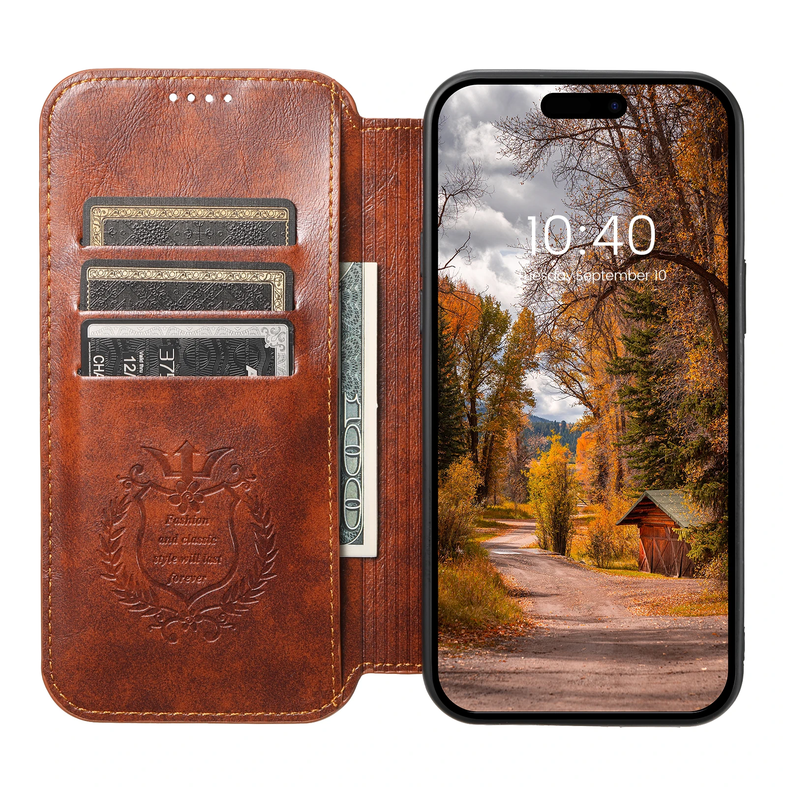 SUTENI Luxury Oil Wax Leather Magsafe Case for iPhone 16 Pro Max 12 13 Pro 14 15 Plus Wireless Charging Flip Cover Wallet Case