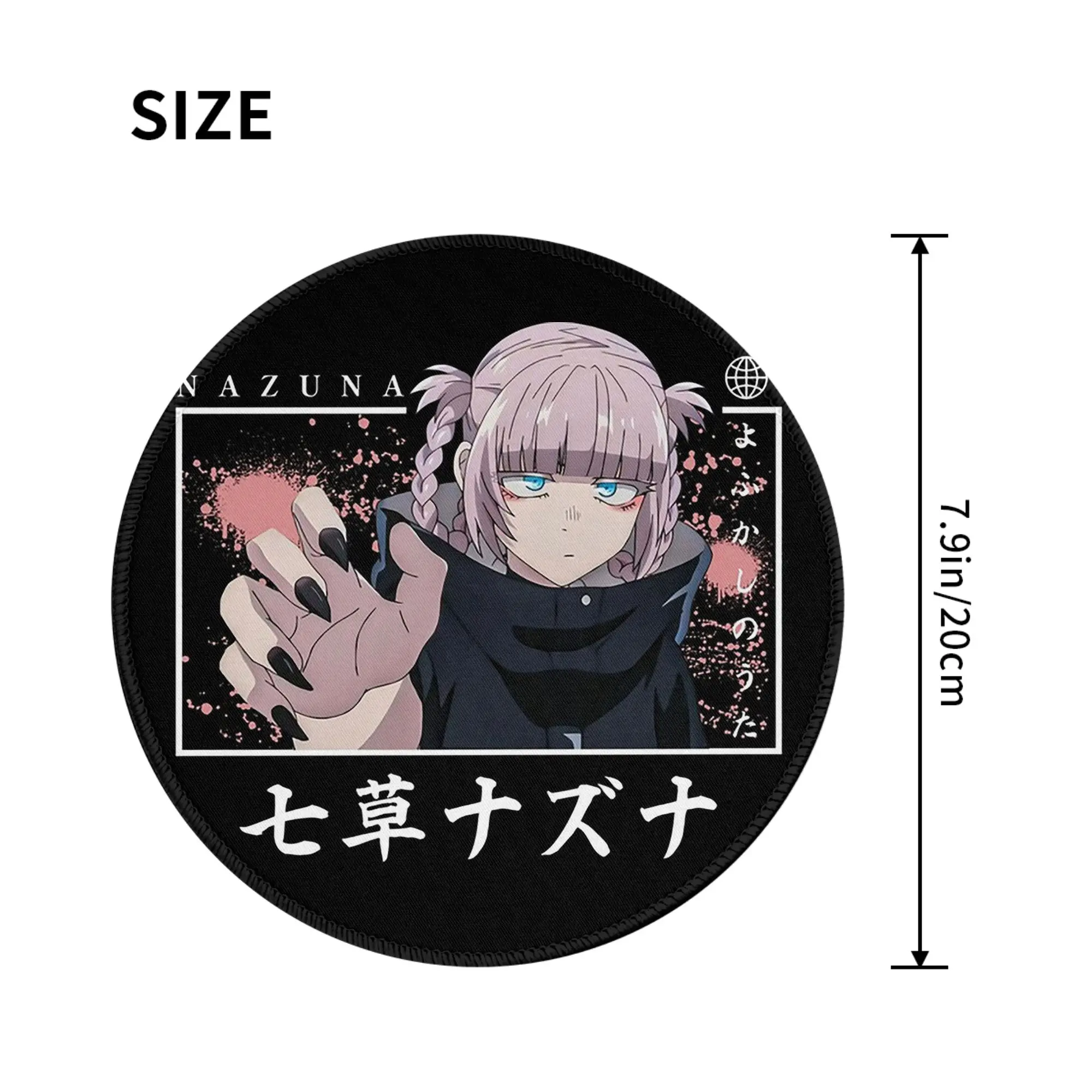 Call of The Night Anime Nazuna Nanakusa  Mouse Pad Computer Keyboard Mouse Mat PC Laptop Desk Mat Office Accessories Table Mats