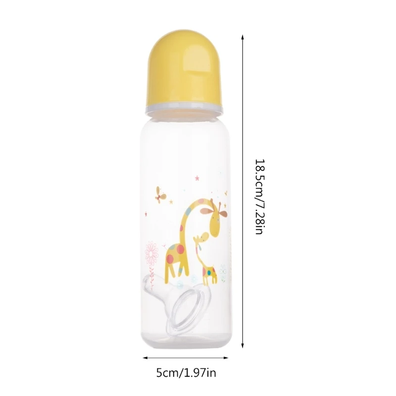 Lightweight Baby Bottle with Different Patterns 250ml Baby Bottles Baby Feeding Pacifier Bottle Quality Plastics Made