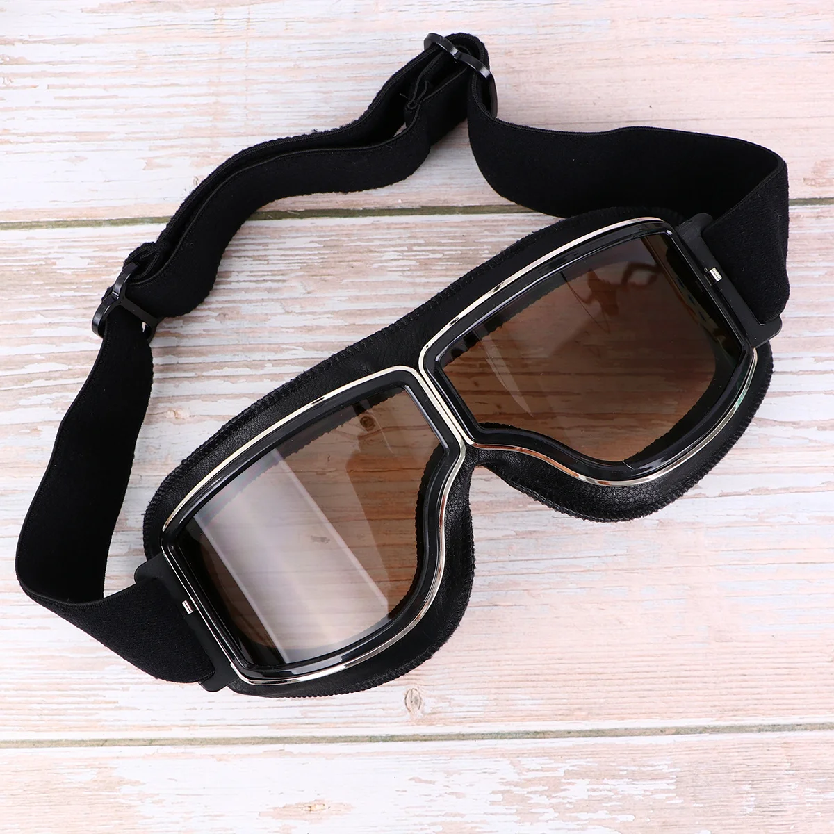 نظارات ركوب الخيل بإطار أسود وعدسة بنية للتزلج على الجليد والدراجات النارية وركوب الدراجات Uv400 نظارات مضادة للضباب خفيفة الوزن ومريحة