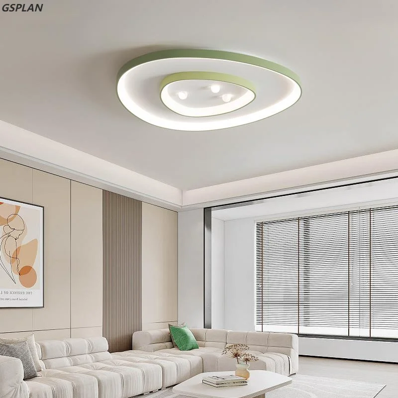 Lampadari moderni a soffitto a triangolo bianco verde nero lampadari a LED lustro illuminazione interna per luci soggiorno camera da letto sala da pranzo