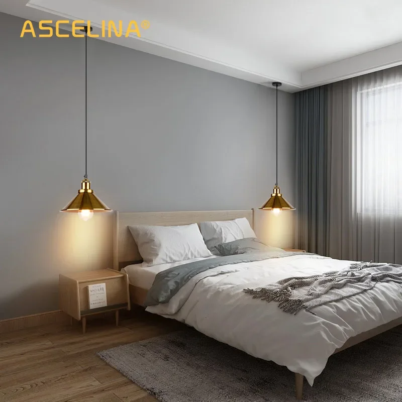 Retro LED Industrial Ceiling Chandeliers Iron Indoor Decor E27 Pendant Light Kitchen Bedroom Restaurant Black Hanging Light