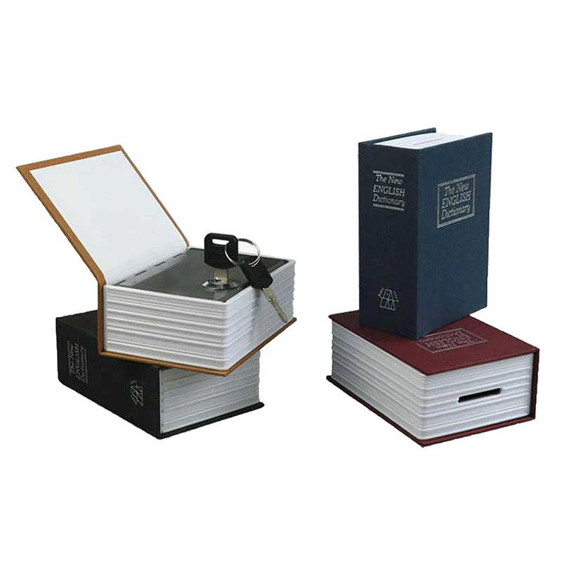 Creative Dictionary Book Money Boxes Piggy Bank With Lock Hidden Secret Security Safe Lock Cash Coin Storage Box Deposit Box