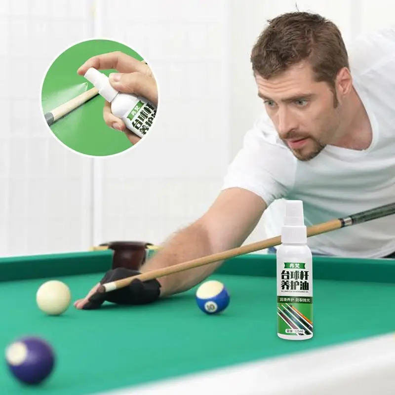 Pool Billiard Cue Cleaner 125ml Billiards Cue Shaft Cleaner Cue Cleaning Anti Cracking Pool Cue Shaft Polish For Smooth