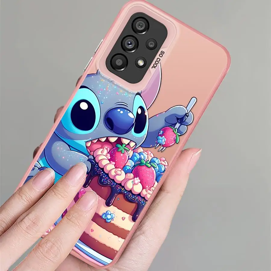 عودة غطاء الهاتف حقيبة لهاتف سامسونج غالاكسي A56 A04 A05 A51 A52 A06 A07 A71 A10 A20 A54 A55 A72 A02 A03 A30 A50 ديزني لطيف غرزة #6