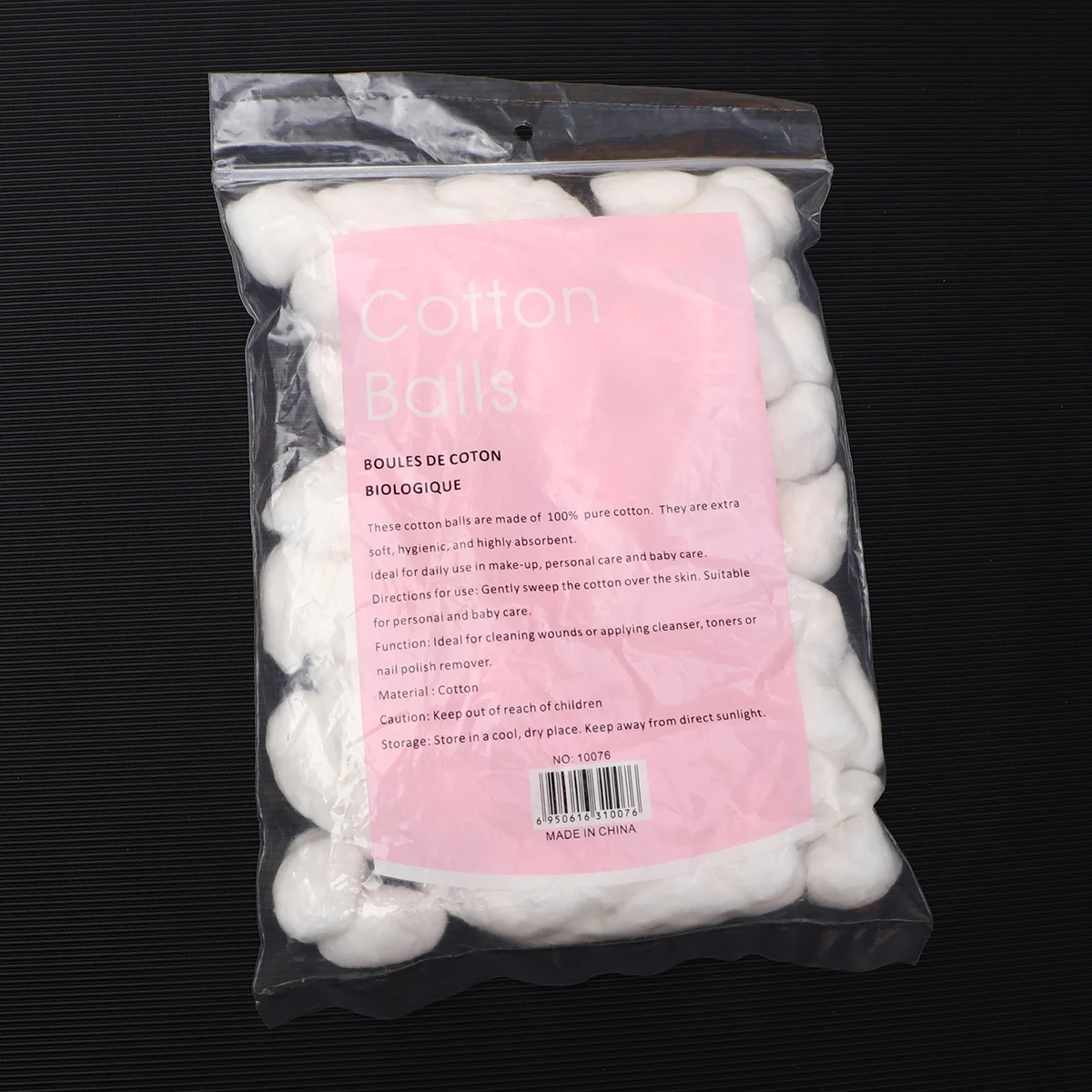 100 stks 5 Packs Puur Katoen Ballen Make-Up Remover Gezicht Reiniging Absorberende Bal Wit Hersluitbare Tas Inbegrepen Makeup Tools