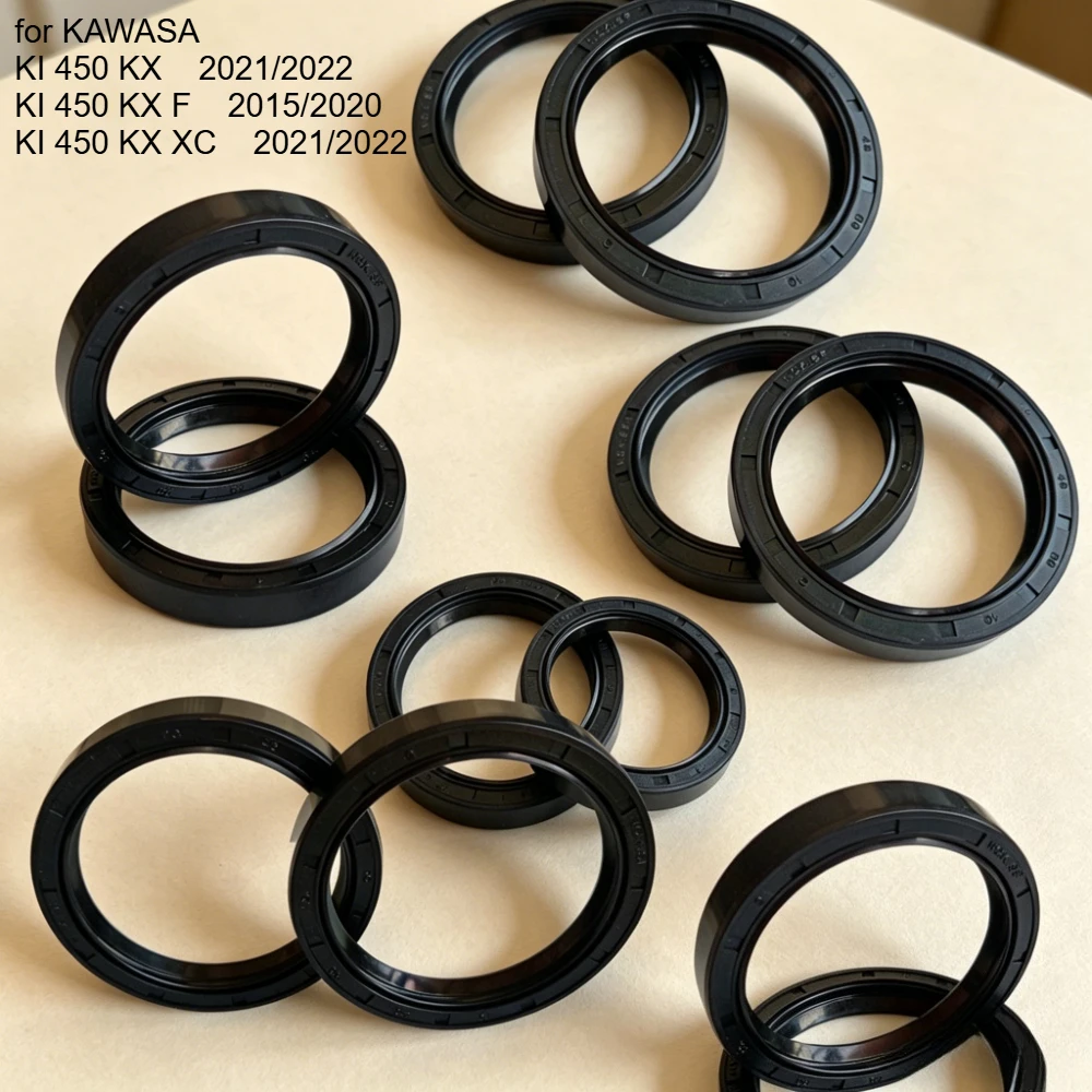 

2/4/8/16pc 49x60x10 49*60*10 49 60 Front Shock Fork Oil Seal for KAWASAKI KX450 KX450F 2015-2020 KX450XC 2021-2022 KX450X KX 450