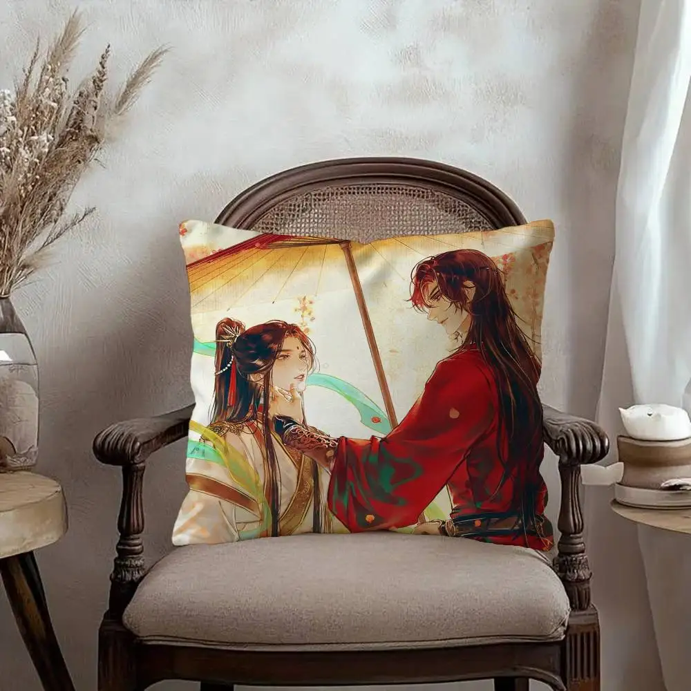 Heaven Official's Blessing Anime Personalized Pillow Dust Cover Bedroom Kids Party Decoration Pillowcase Birthday Children Gift