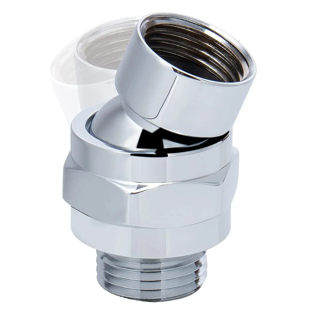 Shower Top Spray Universal Joint Metal Matte Black Brushed Bright 4-point Interface Copper Swing Ball Head