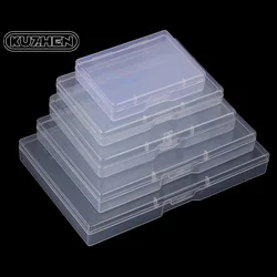 Transparent Plastic Box Rectangular Translucent Packing Box Storage Organizer Case Dustproof Durable Strong Jewelry Container