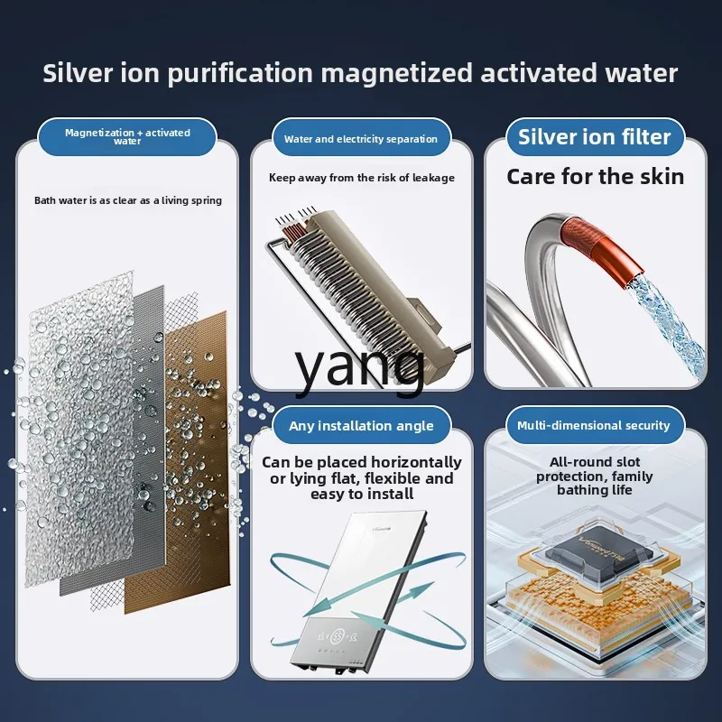 سخان مياه كهربي فوري CX درجة حرارة ثابتة تحويل التردد الحمام المنزلي تسخين سريع سخان مياه الدش