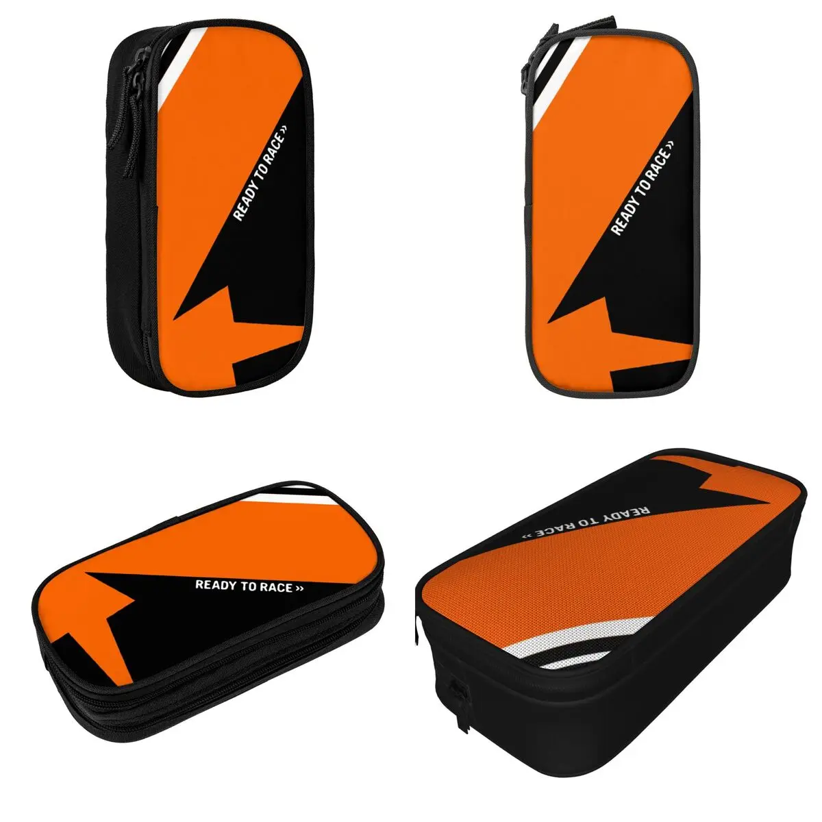 Ready To Race Motocross Race Pencil Cases Pen Box Bag Student Big Capacity School Supplies Gifts Pencilcases