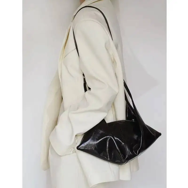 Bloom Vintage Red Crossbody Wallet Women Retro Soft Leather Casual Messenger Ladies Y2k Hobos Bags Handbag Aesthetic