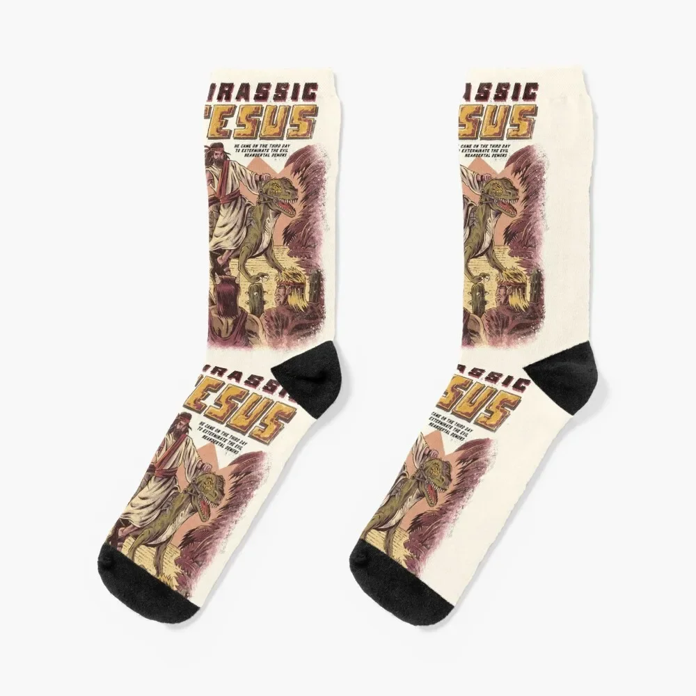 JURASSIC JESUS Socks snow ankle soccer anti-slip Girl'S Socks Men's