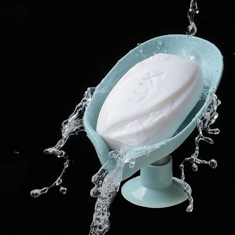 Portasapone a forma di foglia per bagno doccia portasapone a ventosa portasapone per uso domestico portasapone in spugna accessori per il bagno