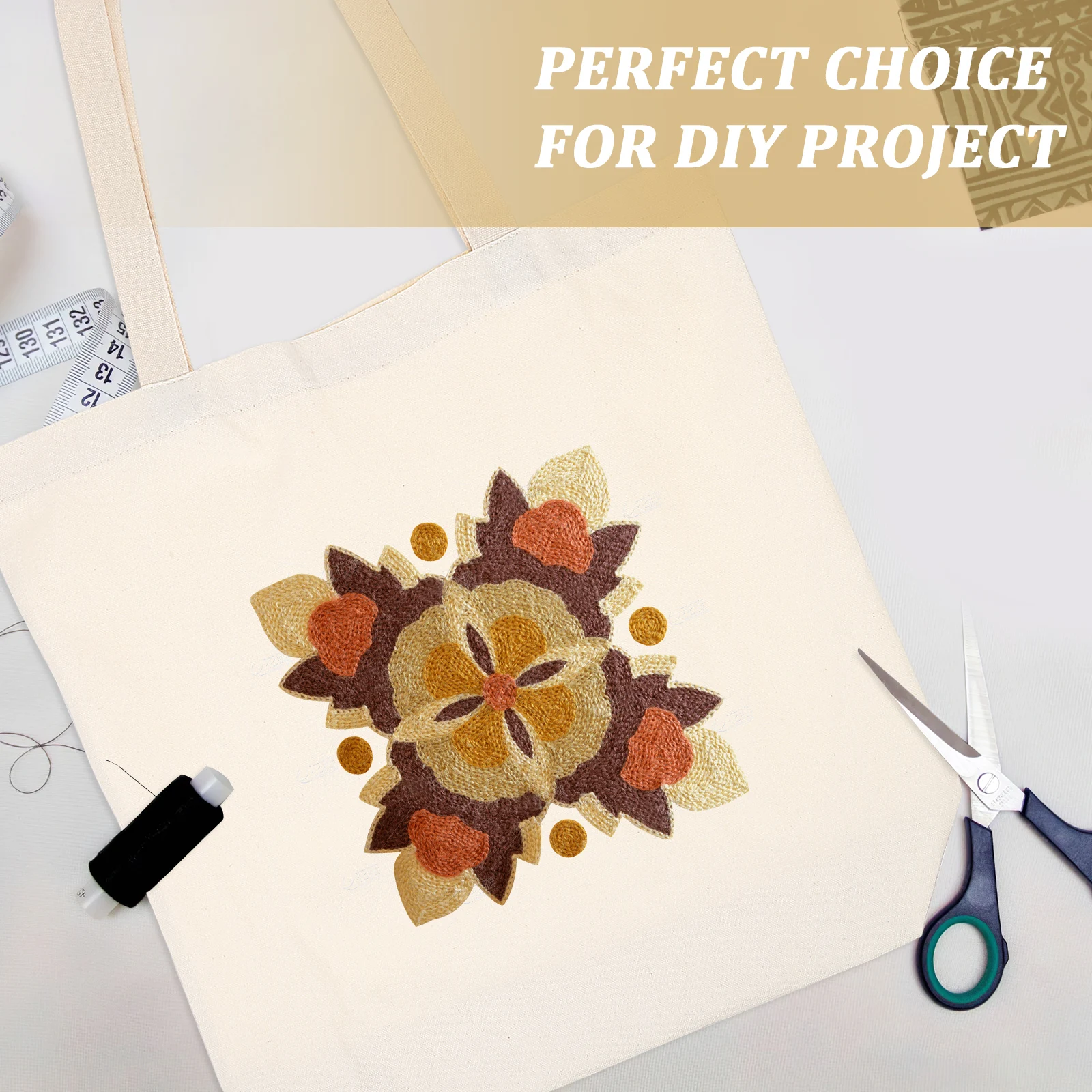 

4 Pcs Tote Bag Pen Small Canvas Bags Shopping Grocery Blank Utility Clear Zipper Paintable