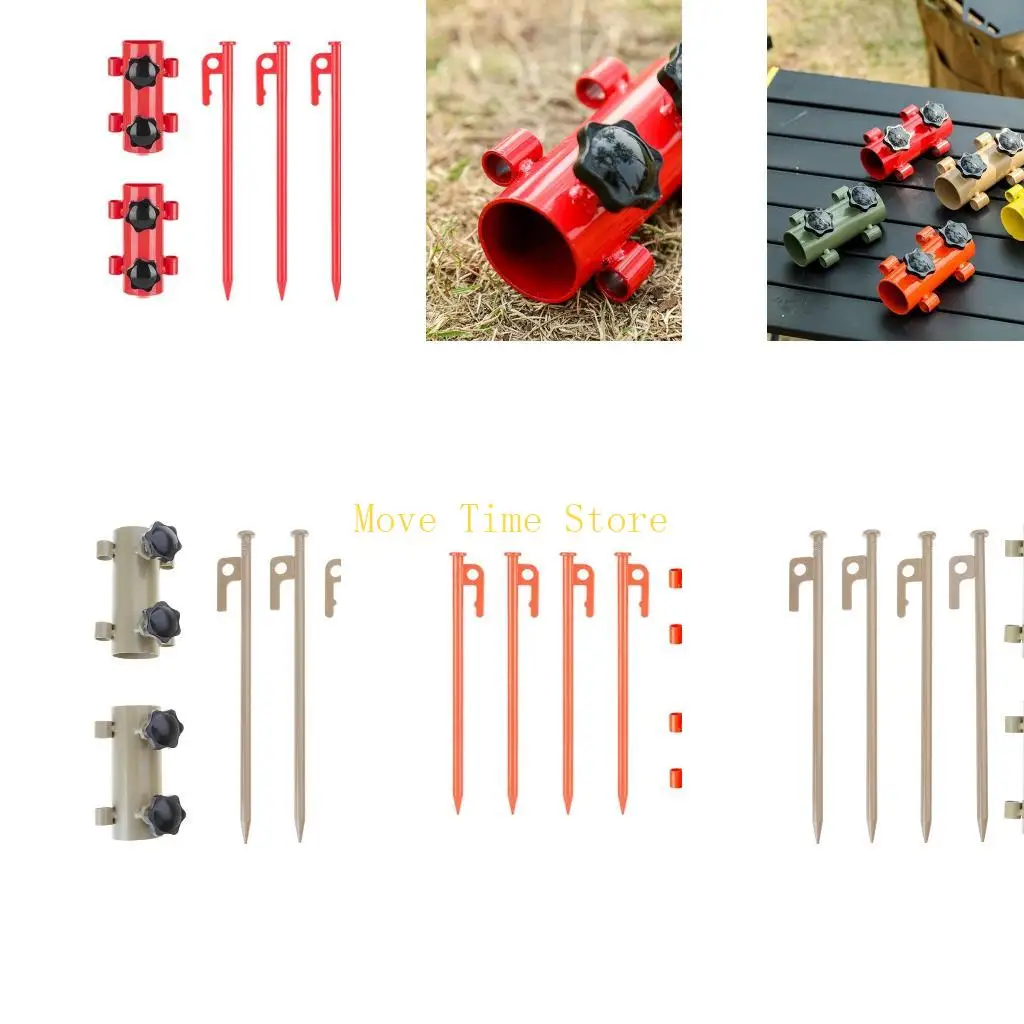 92ME Người giữ lều cắm trại đầy màu sắc Loại nặng Thanh thép Đinh cố định Lều cố định