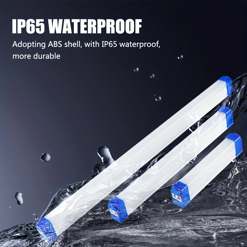 Portable LED Long Strip Emergency Light Rechargeable Outdoor Lighting Camping Work Light MagneticSuspension Portable Light Bulb