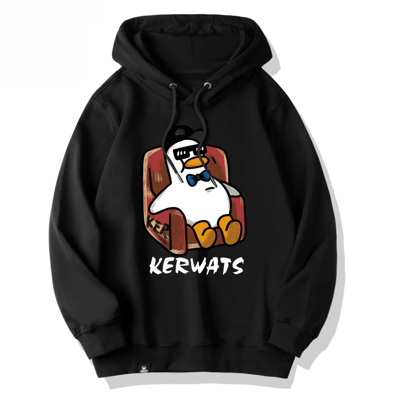 Fashion Trends No gender duck Cartoon Anime Printing Boys and girls hoodies Autumn and Winter Casual children's clothing hoodie