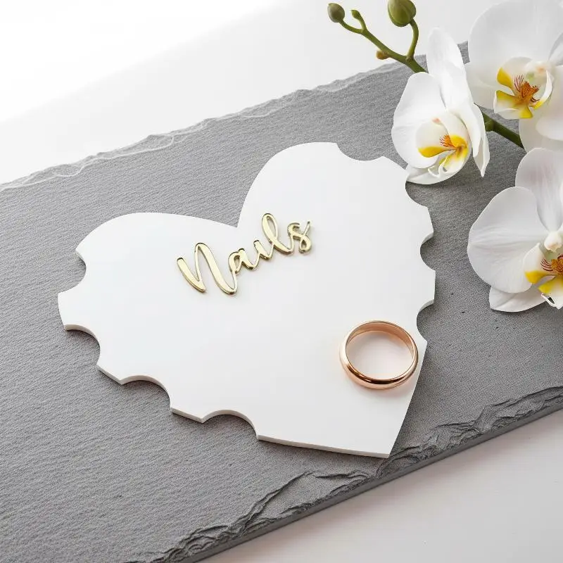 Acrylic Nail Art Display Board, Manicure Nailfie Disc Nail Salon Accessory Nail Tech Photo Prop Nail Salon Selfie Disc Board