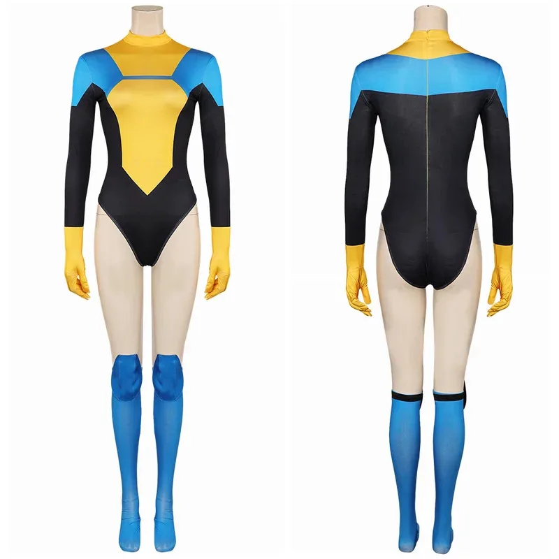 

asdh8@Cartoon Invincible Cosplay Terra Gson Clothing Party Jumpsuit Roleplay Costume Female Adult Suits Outfit Halloween Carniva