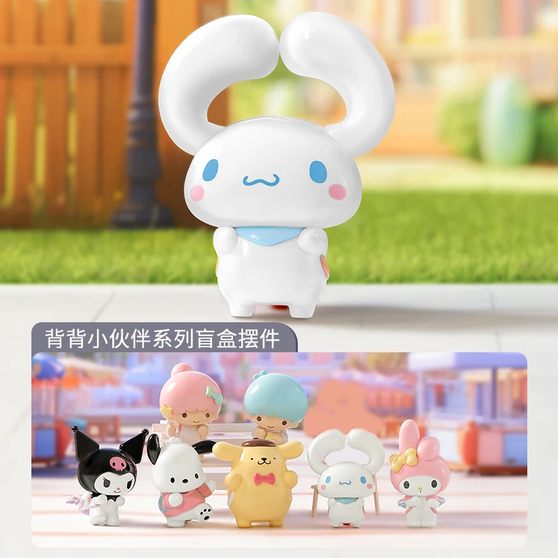 

Рюкзак Sanrio Buddies Pompompurin, рыба-клоун Pochacco Kuromi My Melody Mystery, слепая коробка, подарки, игрушечная модель, аниме-фигурка, сбор