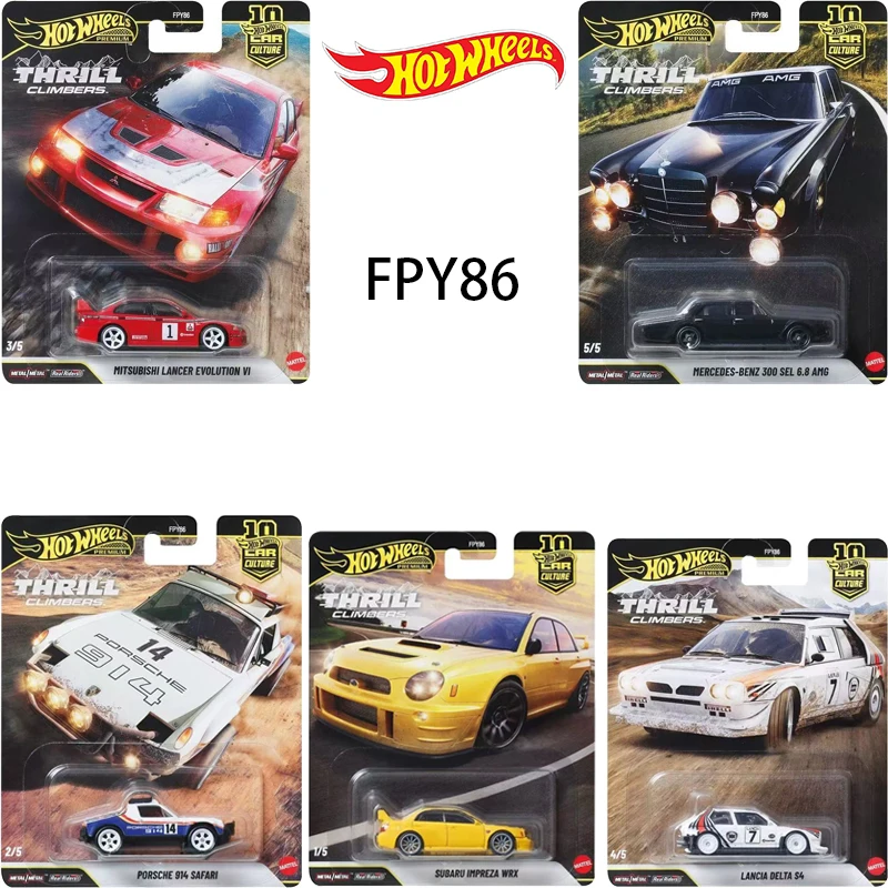 

Новая коллекционная модель автомобиля Hot Wheels 1:64 Gold FPY86 Extreme Climbers Delta S4 914 Safari из сплава, игрушка