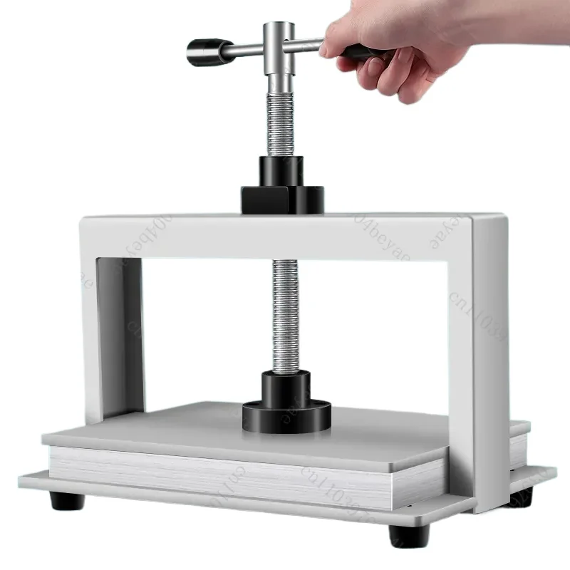 Binding machine A4 flattening machine Paper manual press Iron plate press Small A3 flattening machine Book press