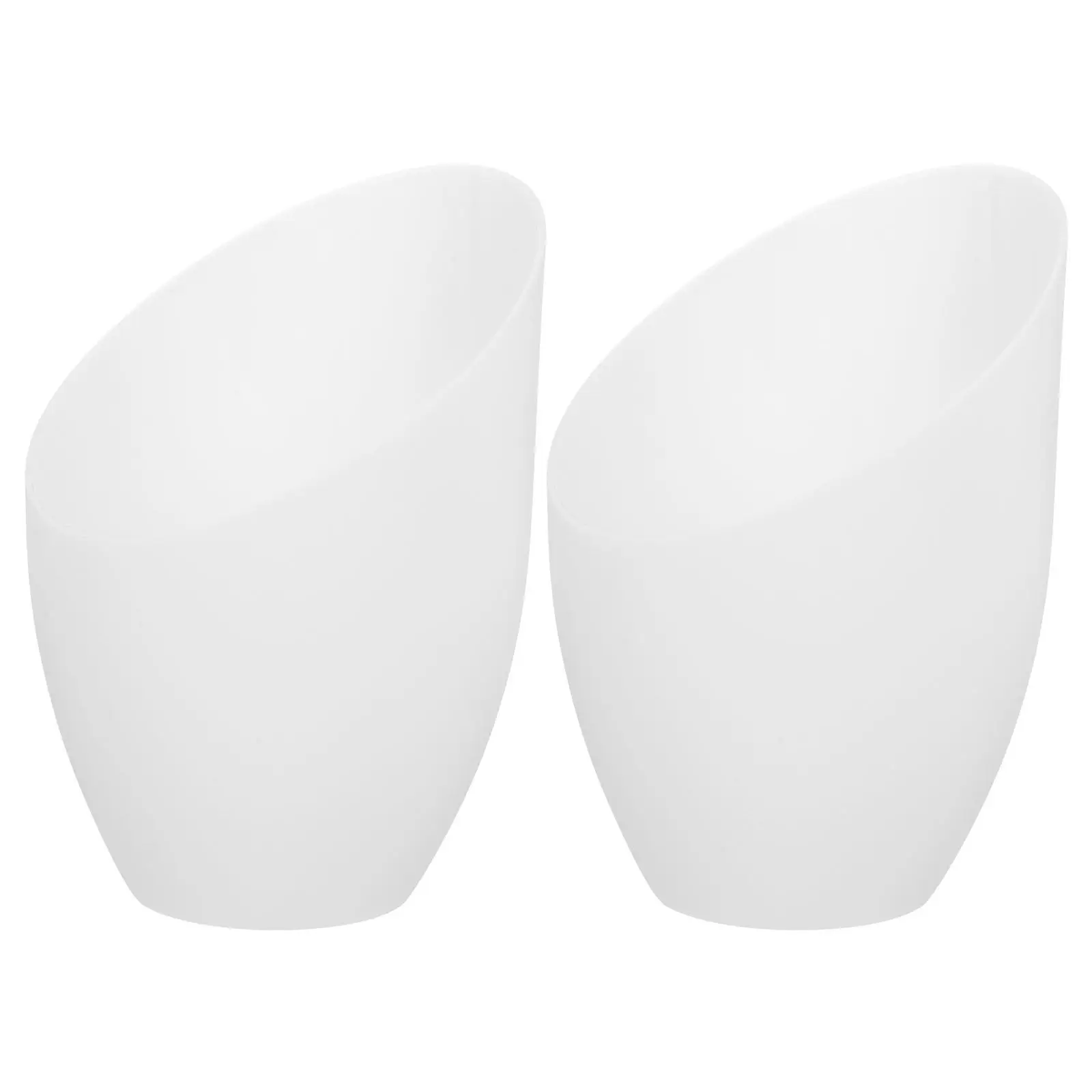 

2Pcs Plastic Mushroom Lampshade Semi-Circular White Horseshoe Style Replacement Cover for Floor Table Desk Lamps Bedside Light