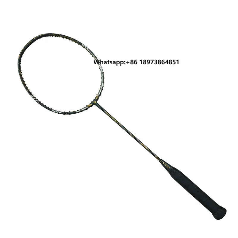 

Lingmei Carbon Fiber Professional Ultra-light High Quality 4u 5u High Quality Original Badminton Racket