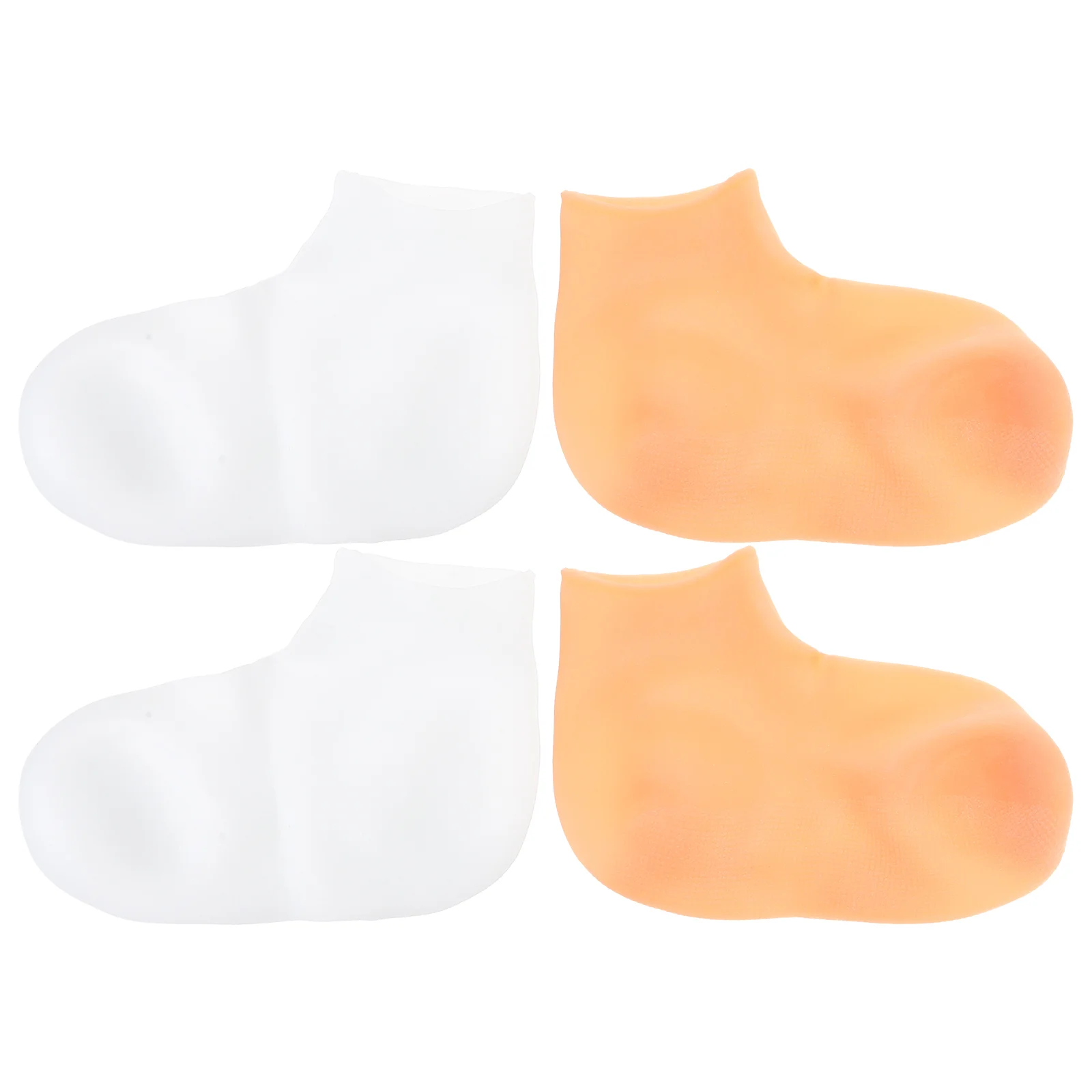 

2 Pairs Exfoliating Moisturizing Socks Dead Skin Lotion Spa for Dry Feet Care Girls Womens Foot Cover Pedicure Massage Child