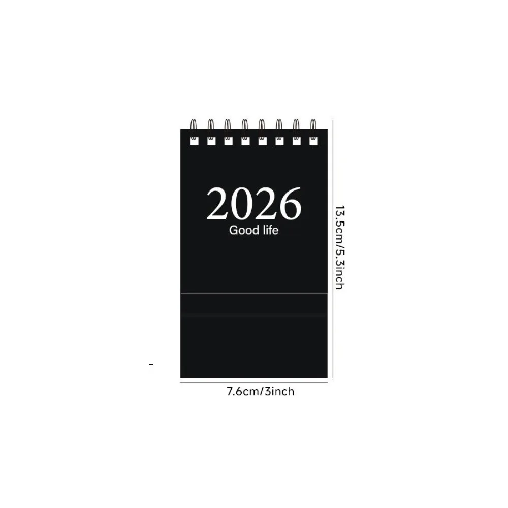 

Creative Mini 2026 Calendar Morandi Portable Plan Book Desk Calendar Desktop Ornament