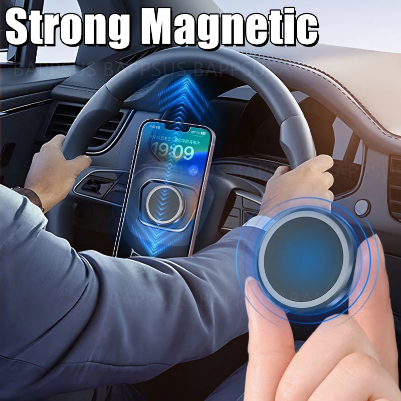 

Mobile Phone Magnetic Car Holder Mount Without Gravity GPS Magnet Suction Support In Car Bracket Stander For iPhone 15 Samsung