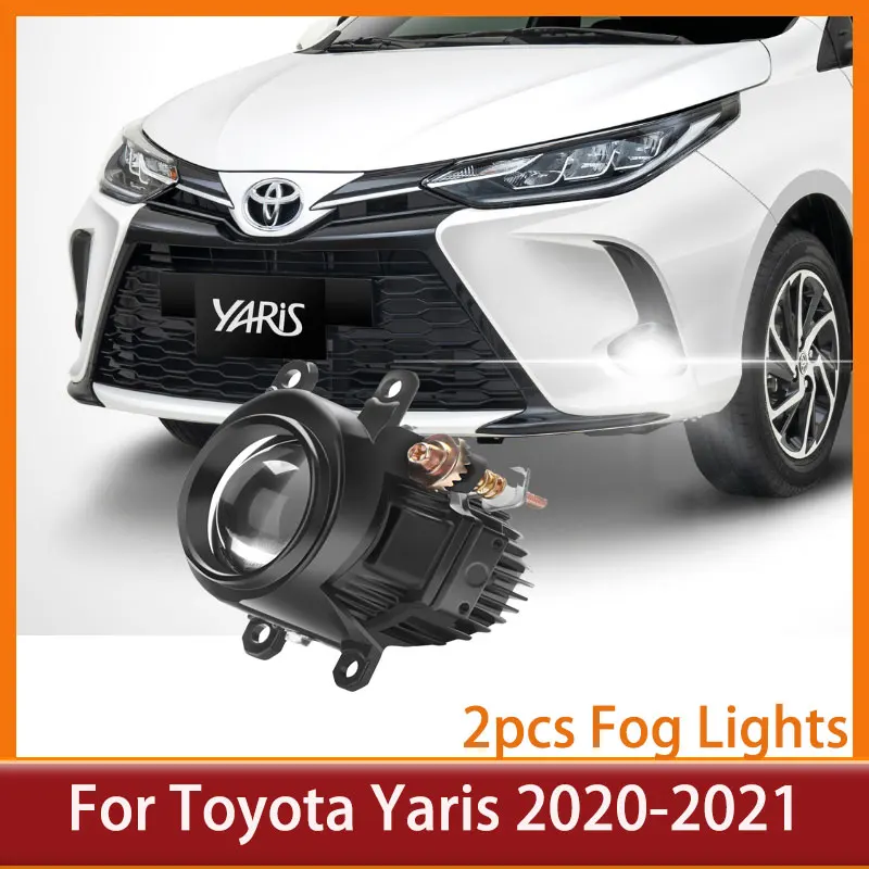 

2 inch Bi LED Fog Lights Mini Projector Lens Fog lamp For Toyota Yaris 2020-2021 Car Fog Lamp Retrofi 20000LM