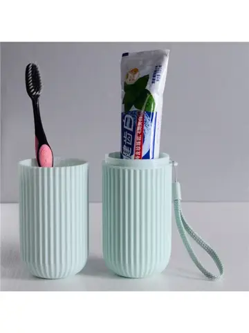 Portable Toothpaste Toothbrush Protect Holder Case Travel Camping Storage Box Organizer Travel Toiletries Storage Cup New Creat