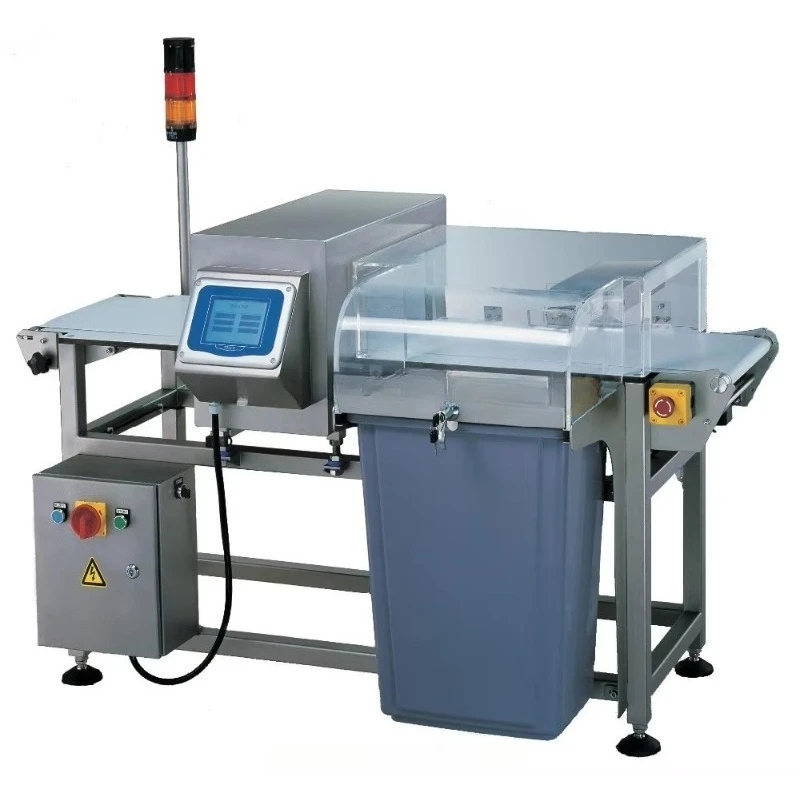 Customize Food Metal Detector Touch Screen High Sensitivity Stainless Steel With Warning Light For Food Industry