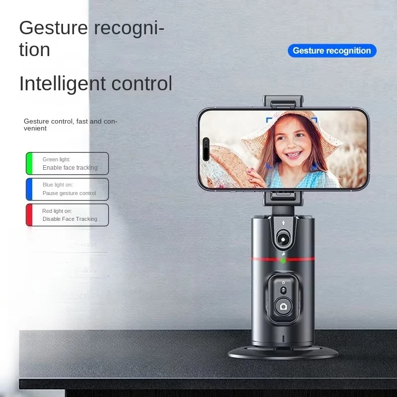 جديد P02 AI تتبع الوجه الهاتف Gimbal 360 دوران تتبع الوجه التعرف على حامل هاتف ل Vlog Selfie