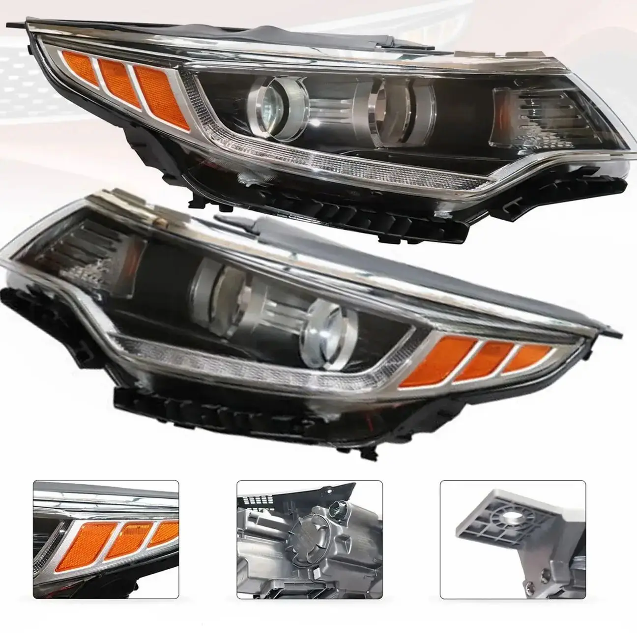 Driver/Passenger Side Halogen Headlight Assembly Durable LH/RH LED Headlamp Fits For 2016 2017 2018 Kia Optima NEW