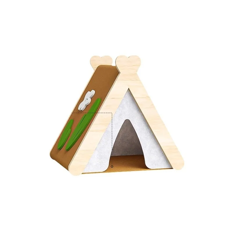 

Hamster Warm Tent Felt House Small Pet Shelter Soft Cozy Design for Sleeping and Hiding Indoor Winter Bed for Rodents Cage Use