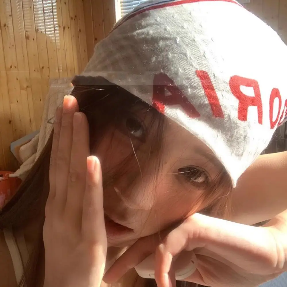 모자 Y2K 레오파드 프린트 헤어 스카프 매운 소녀 터번 스타 헤어 밴드 레트로 힙합 펑크 두건 streetwear