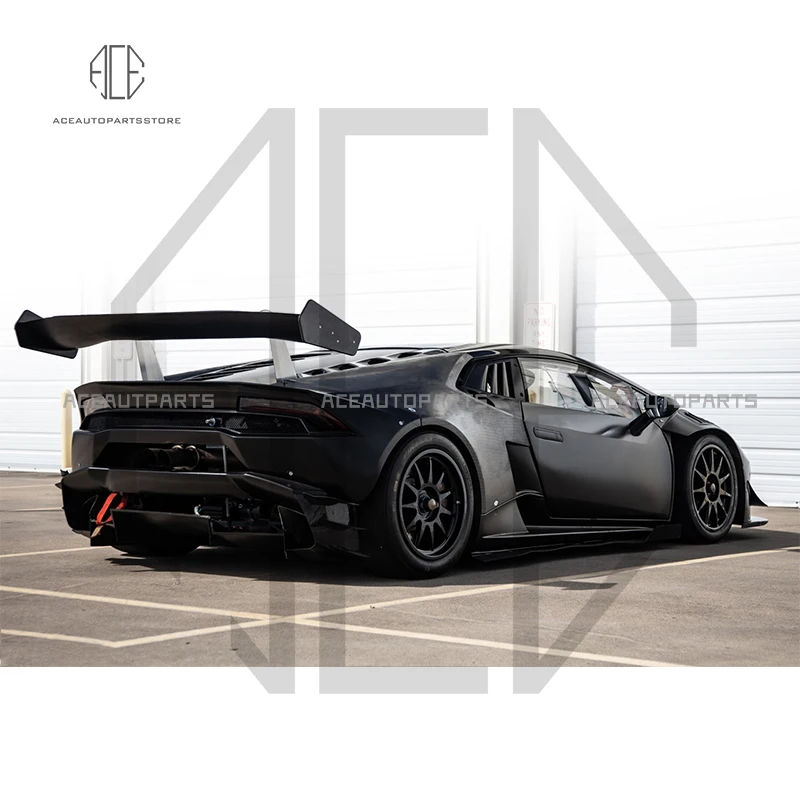 For Lamborghini Huracan LP620 2013 - 2016 Carbon Fiber OEM replacement Front bumper Front lip Front hood Rear diffuser BODY KIT