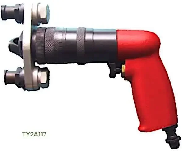 TY2A217 Rivet Shaver with Stabilizer Exhaust: Rear Free Speed: 17,000 Abrasive Capacity: 0.0004