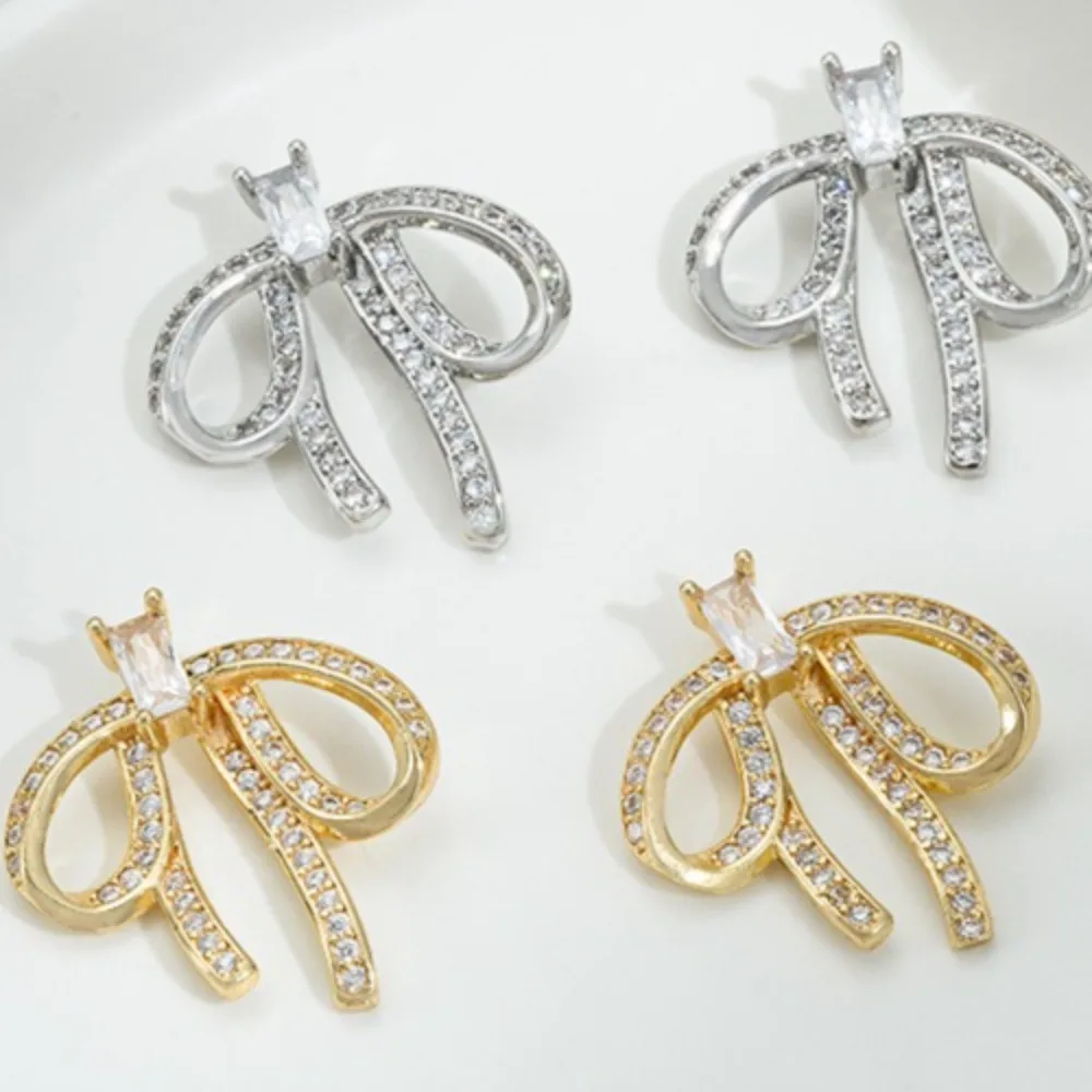 

1 шт. медные подвески 14 К золото цвет миниатюрный циркон бант жемчужное ожерелье кулон DIY ювелирные изделия ручной работы кулон аксессуары