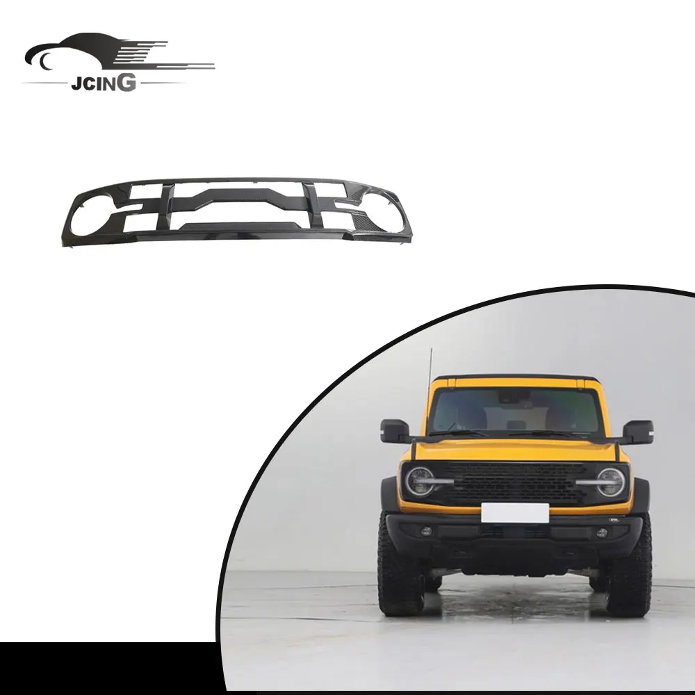 

Professional Custom Carbon Fiber Front Bumper Grill for Ford Bronco 2021-2022