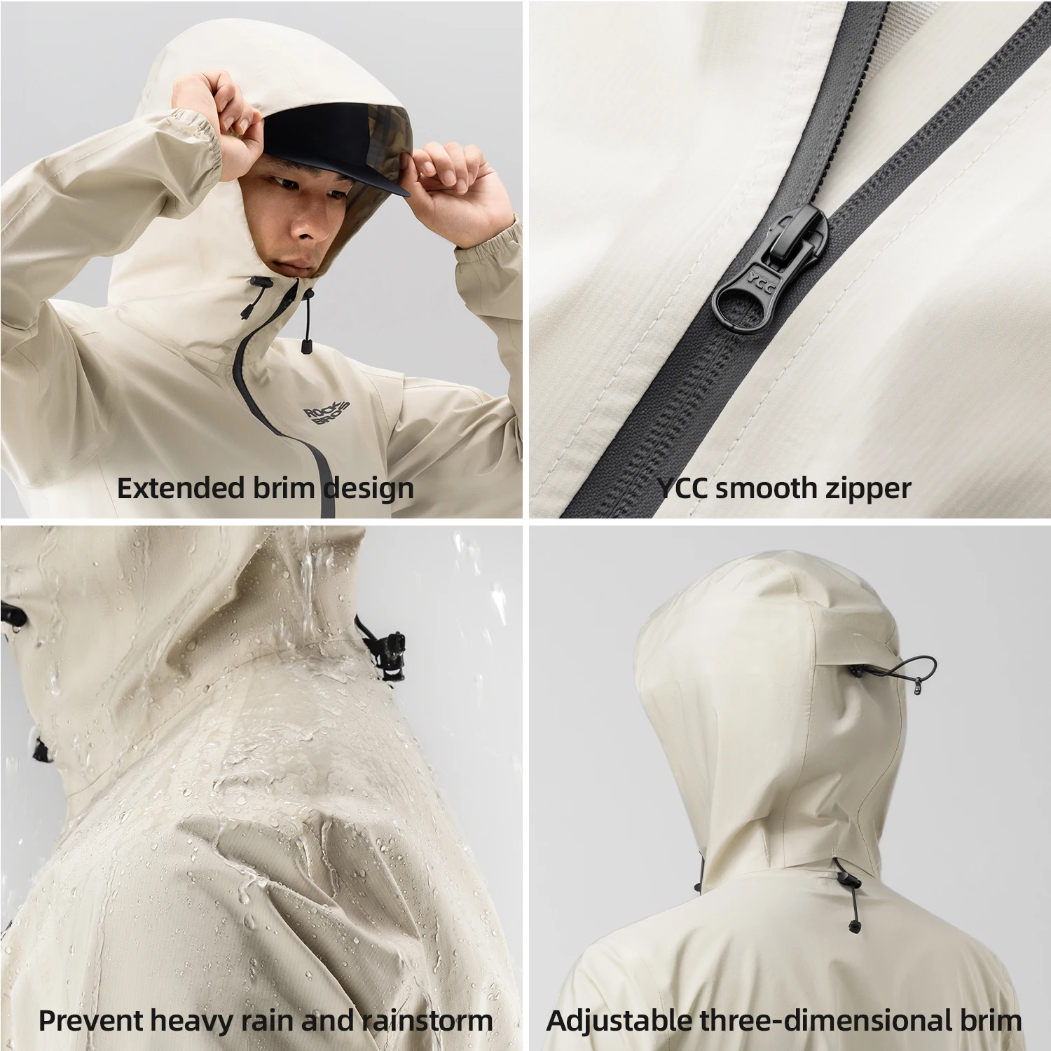 ROCKBROS Waterproof Windproof  - Mountain Biking Rain Jacket ulasan dan harga