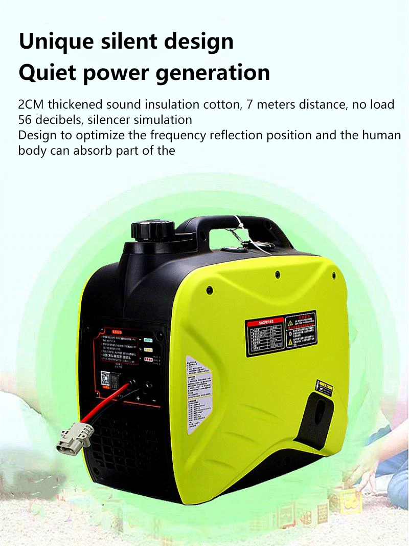 Car 24V volt parking air-conditioning gasoline generator 2500W self-starting frequency conversion silent small portable portable